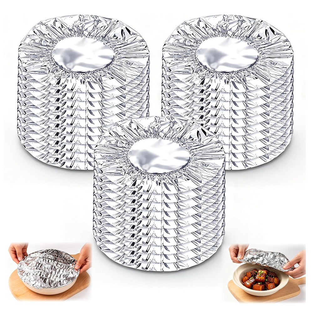 Meal Prep Bowl - Cubiertas Reutilizables de Papel de Aluminio