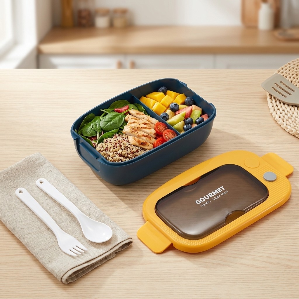 Meal Prep Or Prep Meal - Lonchera Bento de Plástico con 2