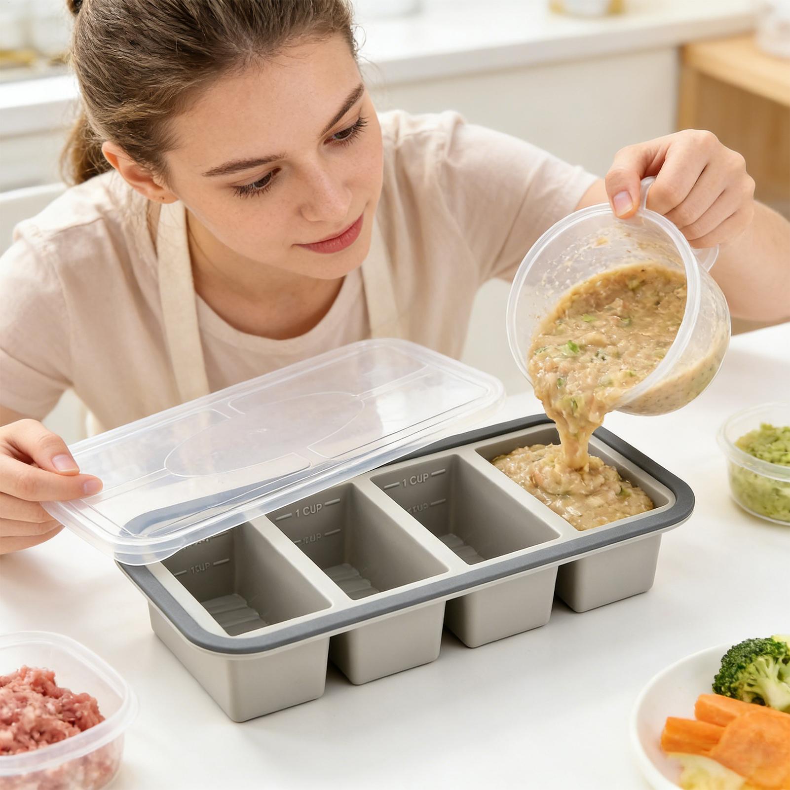 Moldes de Silicona para Congel - Meal Prep Template reseña y precio