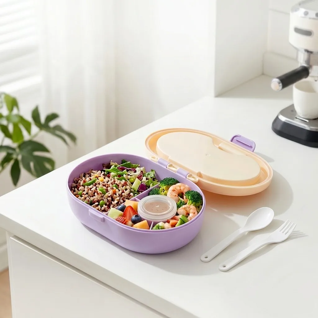 Lonchera Bento de Plástico Por - Meal Prep Or Prep Meal reseña y precio