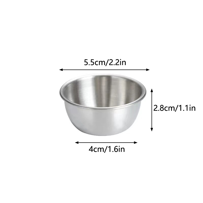 △   Plato Pequeño de Acero Ino - Sauce Dipping Cup reseña y precio