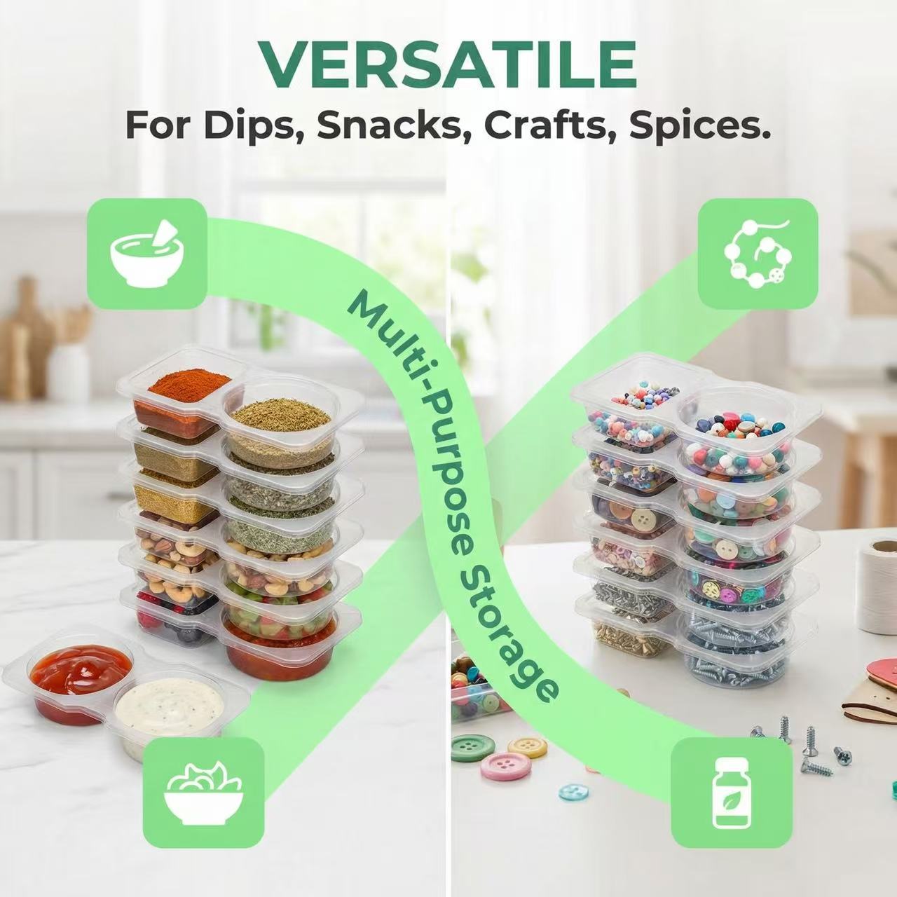 Recipientes para Salsas de Dob - Sauce Dipping Cup reseña y precio