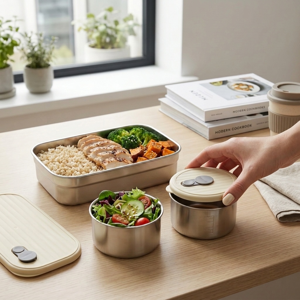 Lonchera de Acero Inoxidable 3 - Meal Prep Bowl reseña y precio