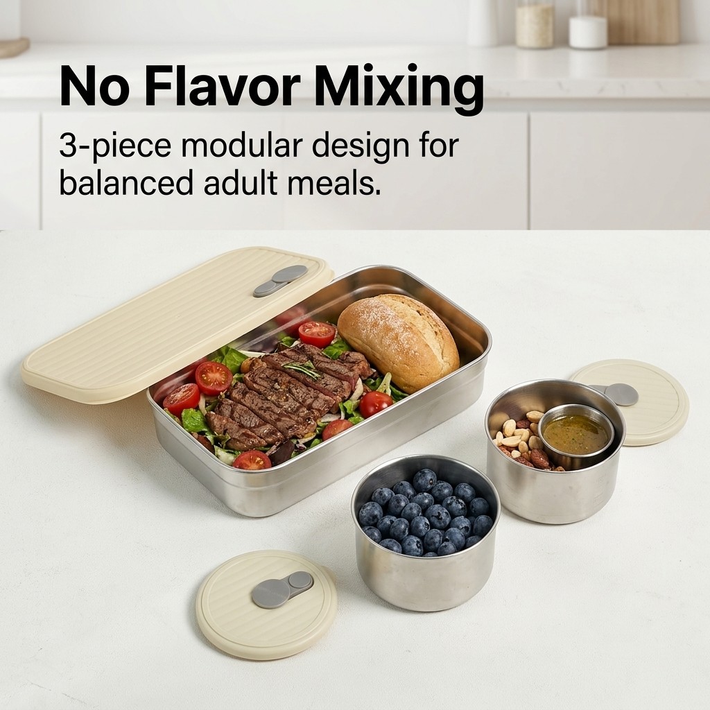 Lonchera de Acero Inoxidable 3 - Meal Prep Bowl reseña y precio