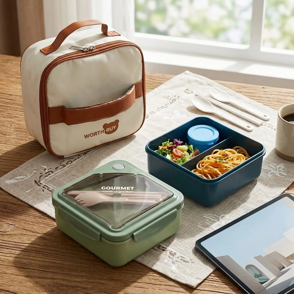 Lonchera Bento de Plástico Apt - Meal Prep Or Prep Meal reseña y precio